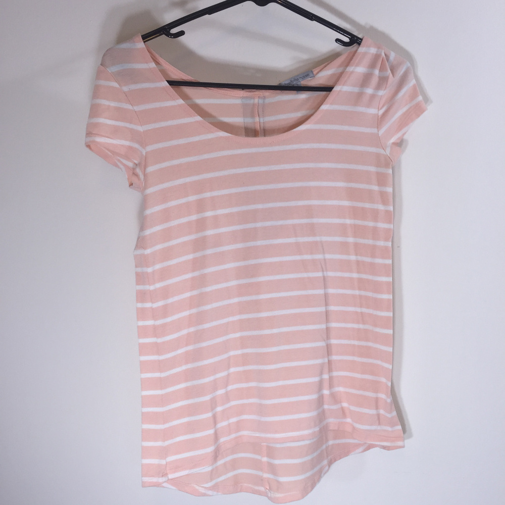 Light Pink Stripped Charlotte Russe Blouse